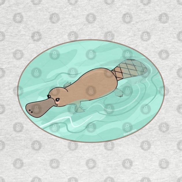 Kawaii platypus by Pendientera